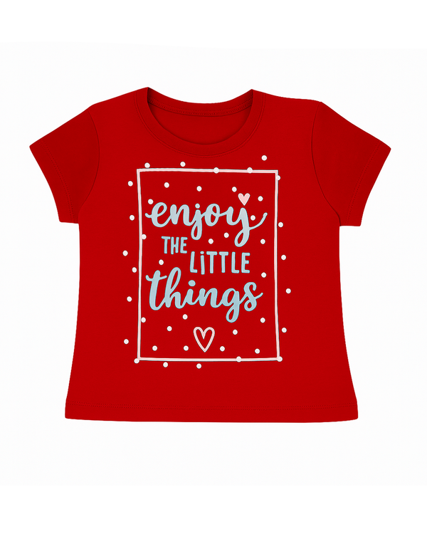 Blusa básica para recien nacida niña Rojo