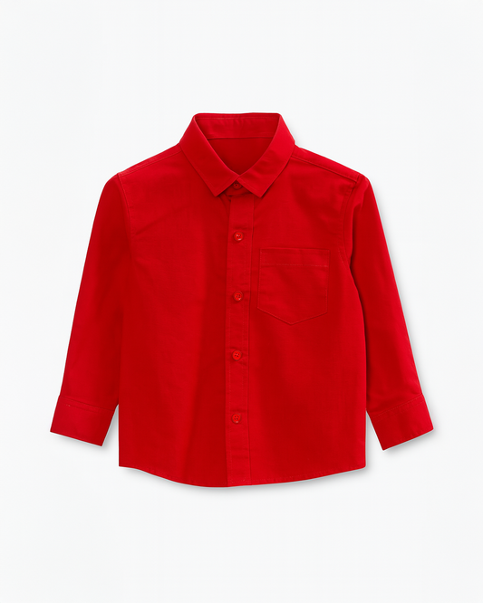 CAMISA MANGA LARGA ROJA NIÑO