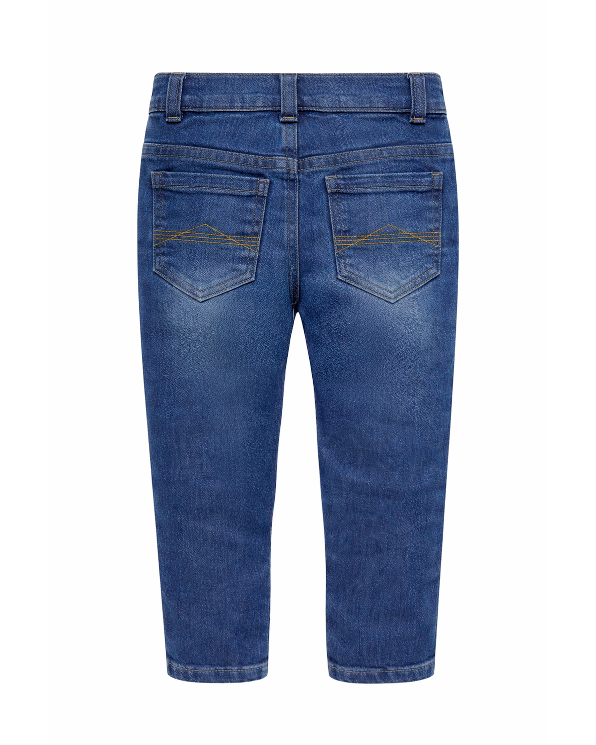 Jean Niño Denim con Efecto Desgastado Azul