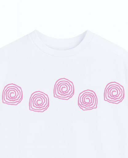 Blusa Urbana con Espirales Rosas