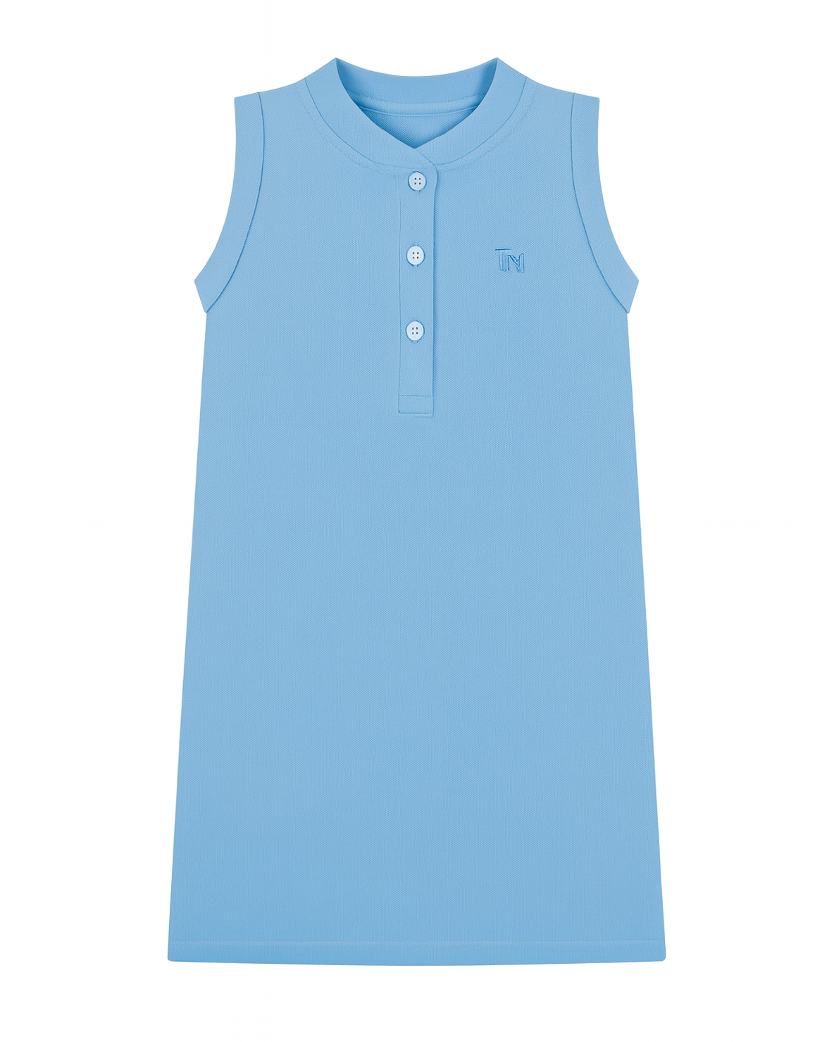 Vestido Tipo Polo Sin Mangas Azul