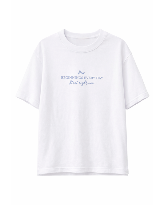 Camiseta Niño Oversize Estampado Texto Blanco