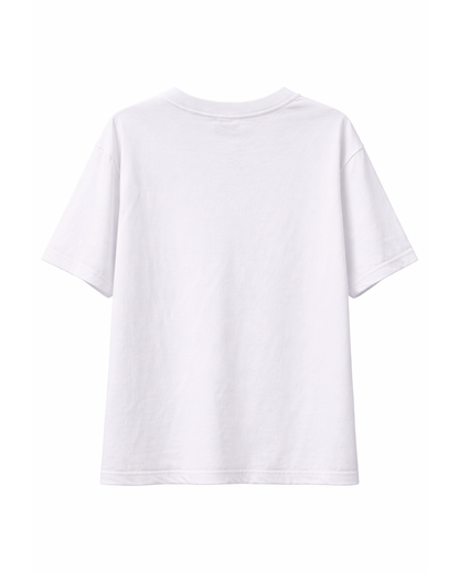 Camiseta Niño Oversize Estampado Texto Blanco