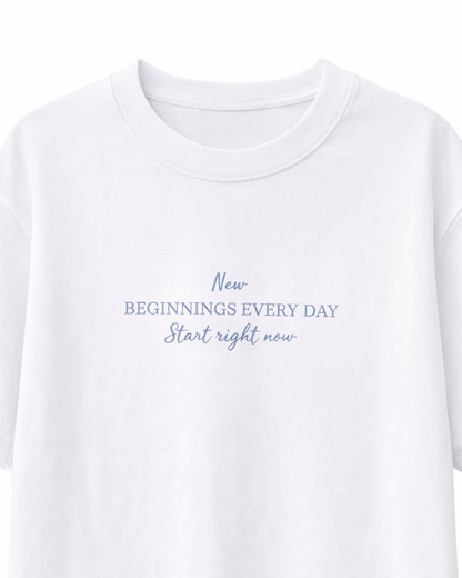 Camiseta Niño Oversize Estampado Texto Blanco