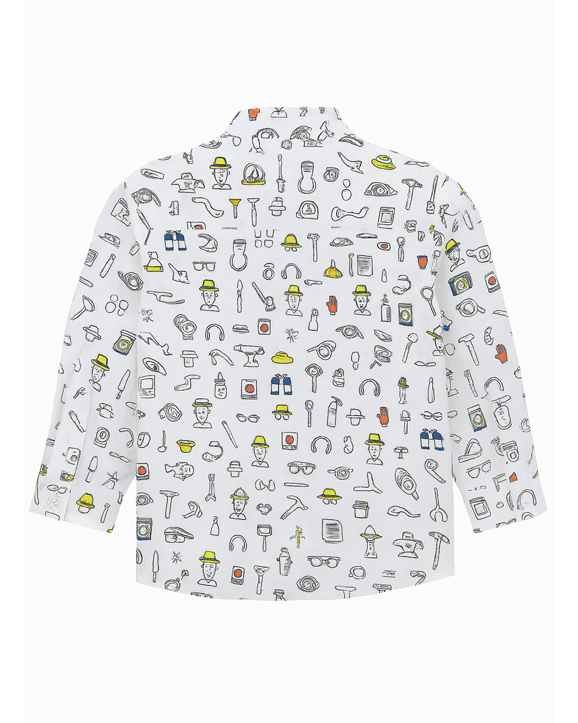 Camisa de Niño Estampada de Manga Larga