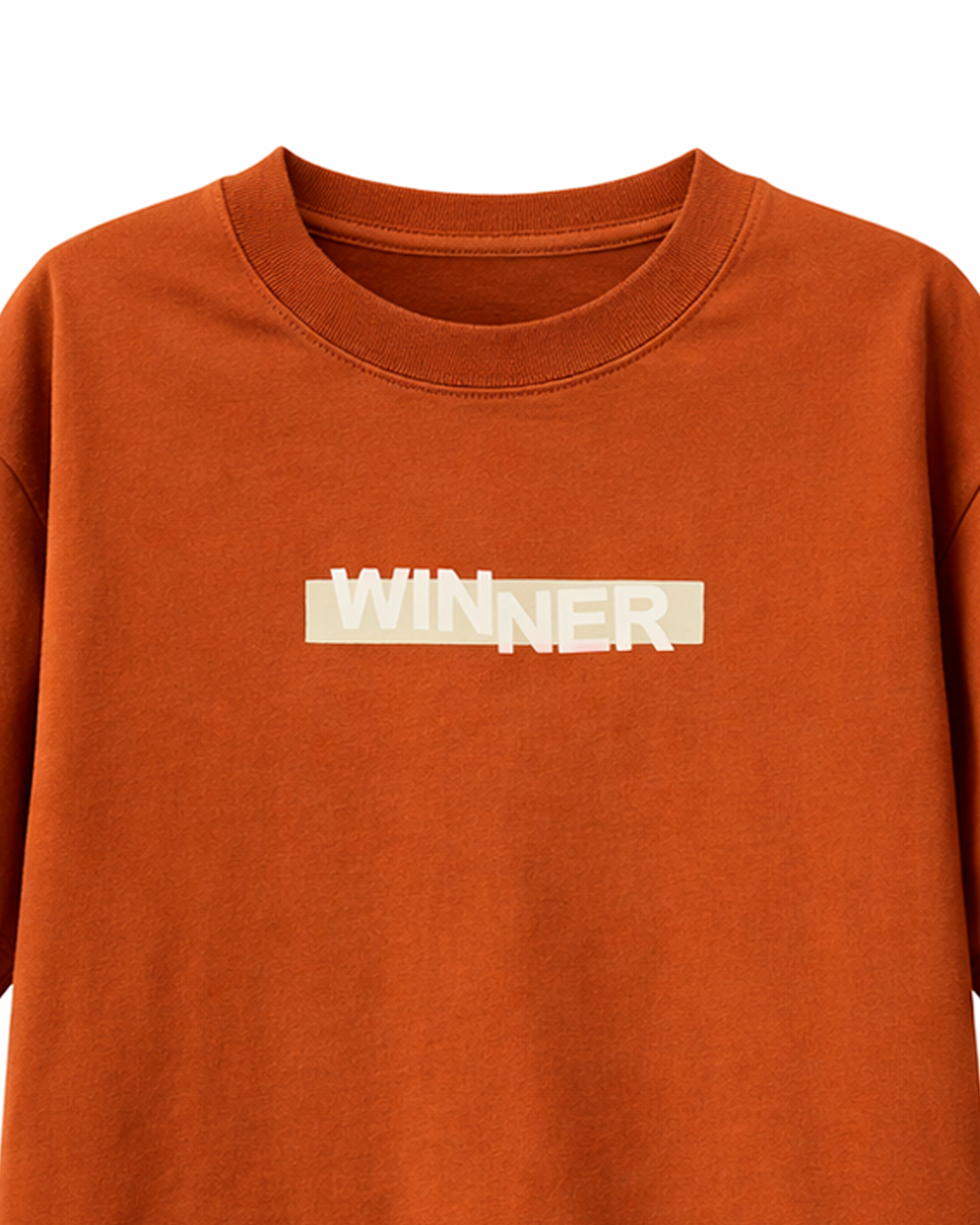 Conjunto Niño Oversize Estampado Winner Terracota