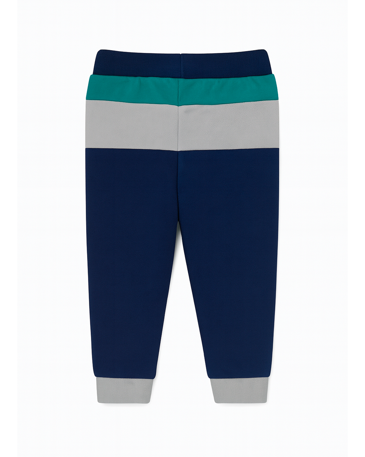 Pantalón de Felpa de Niño con Bloques de Color