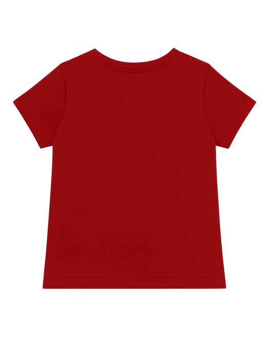 Camiseta básica para recien nacido niño Vinotinto