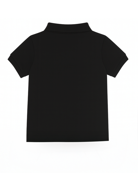 Polo básico para recien nacido niño Negro
