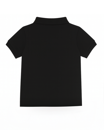 Polo basico Para niño Negro