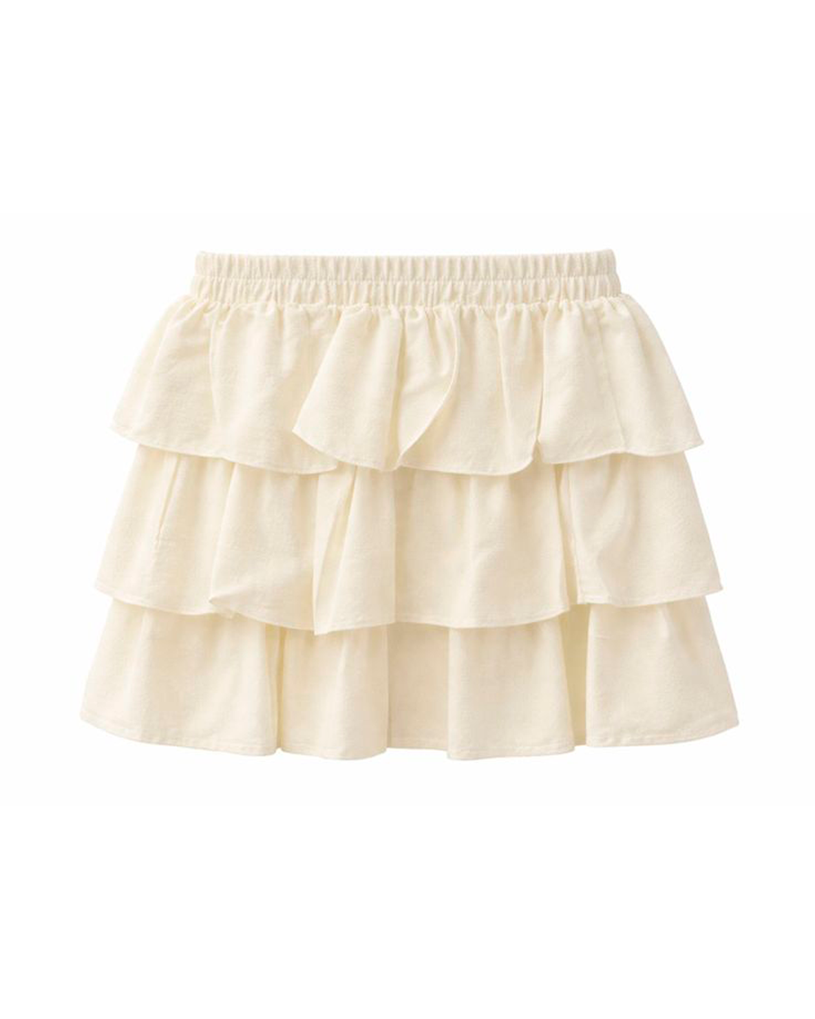 Falda Infantil Marfil con Micro Destellos