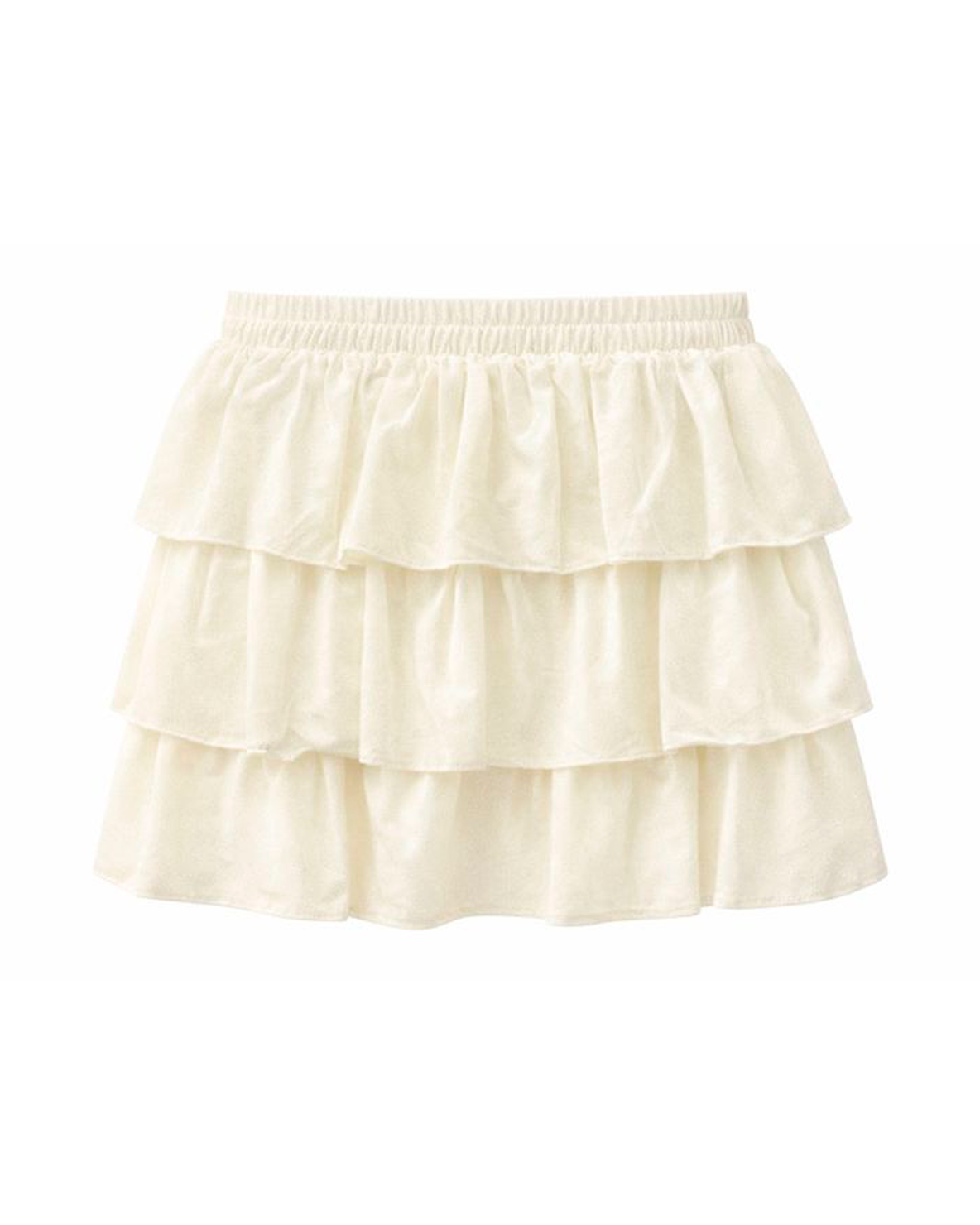 Falda Infantil Marfil con Micro Destellos