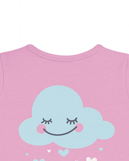 Blusa básica para recien nacida niña Lila