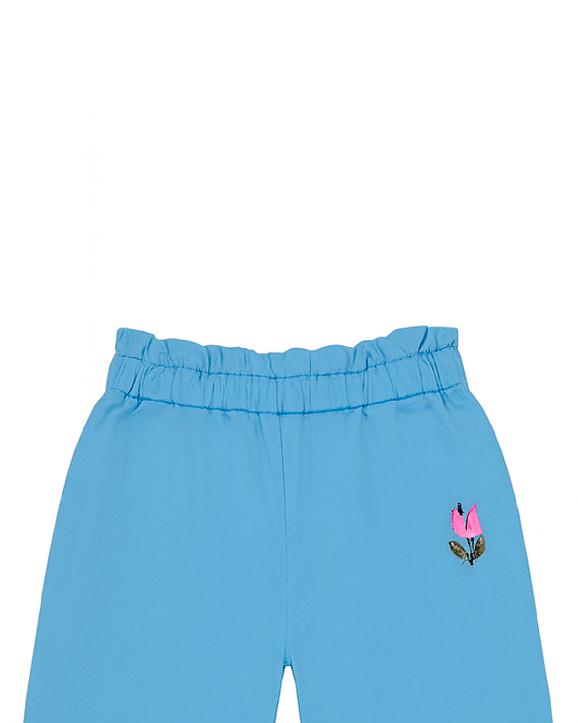 PANTALON BOLSILLO PARCHE NIÑA CELESTE