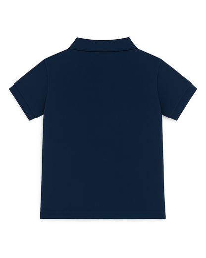 Polo básico para recien nacido niño Azul