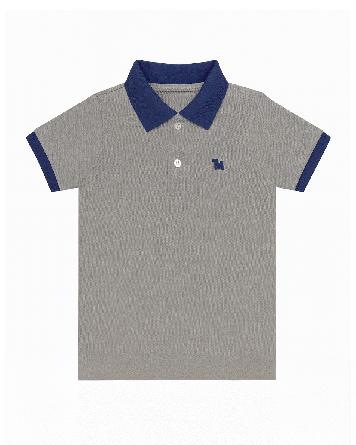 Polo basico Para niño Gris