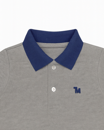 Polo basico Para niño Gris