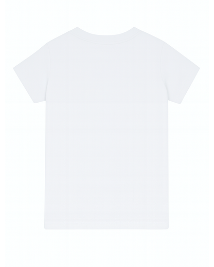 Camiseta basica para niño blanco