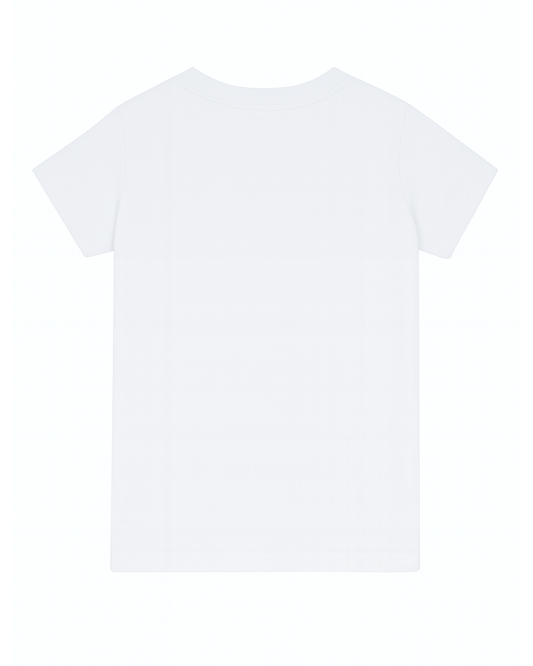 Camiseta basica para niño blanco