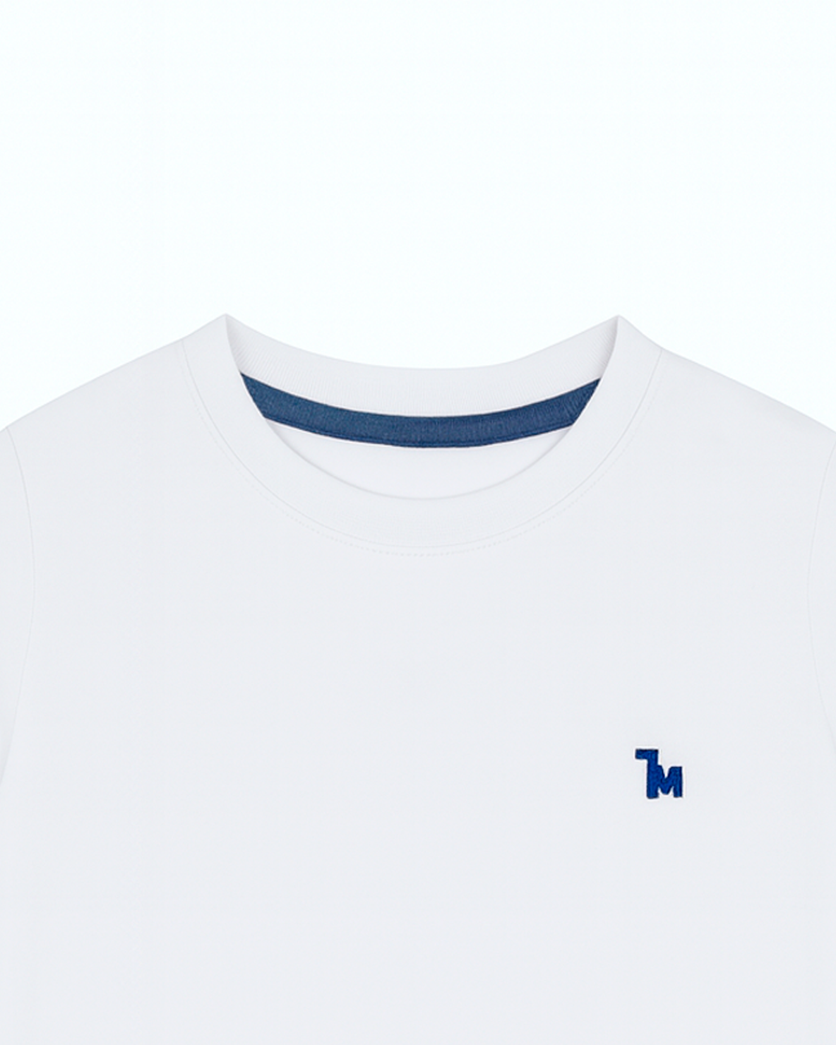 Camiseta basica para niño blanco