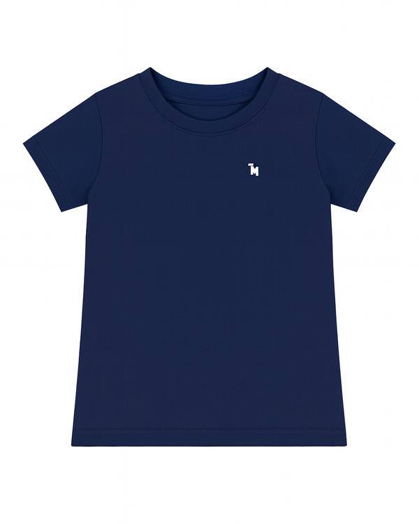 Camiseta basica para niño azul