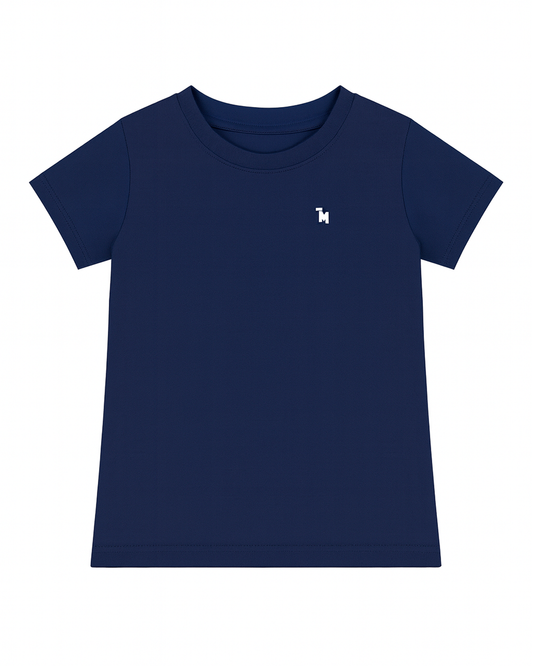 Camiseta basica para niño azul