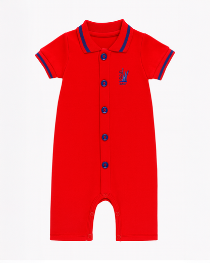 Enterizo polo rojo paara Bebé niño
