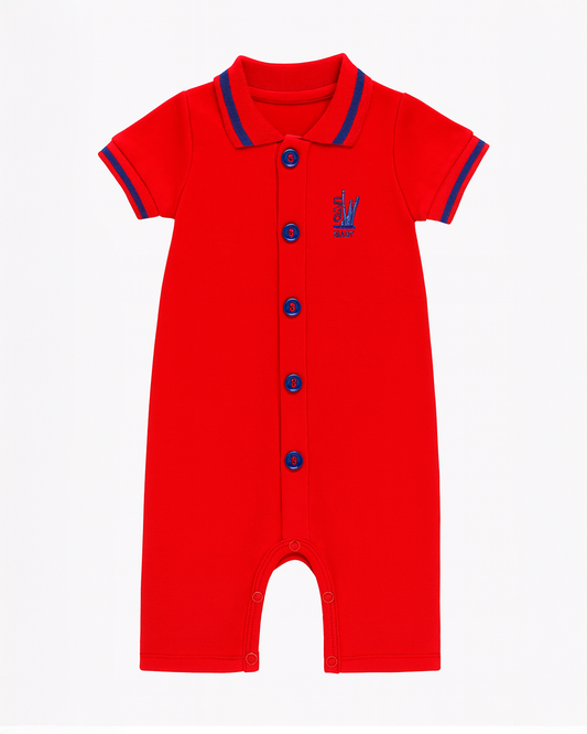 Enterizo polo rojo paara Bebé niño