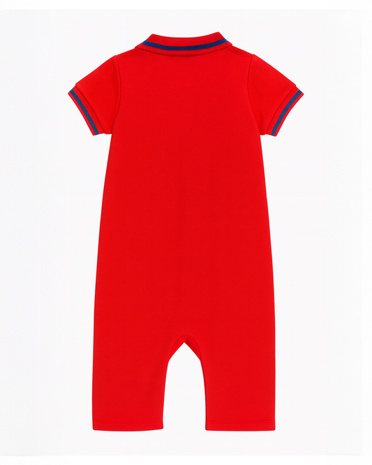 Enterizo polo rojo paara Bebé niño