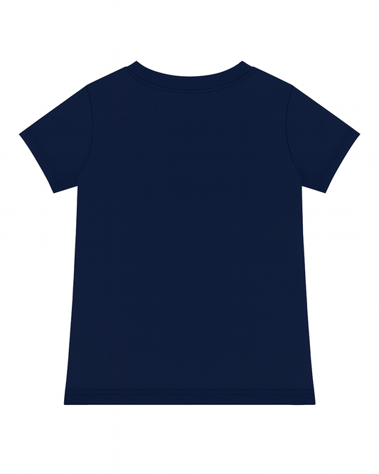 Camiseta basica para niño azul