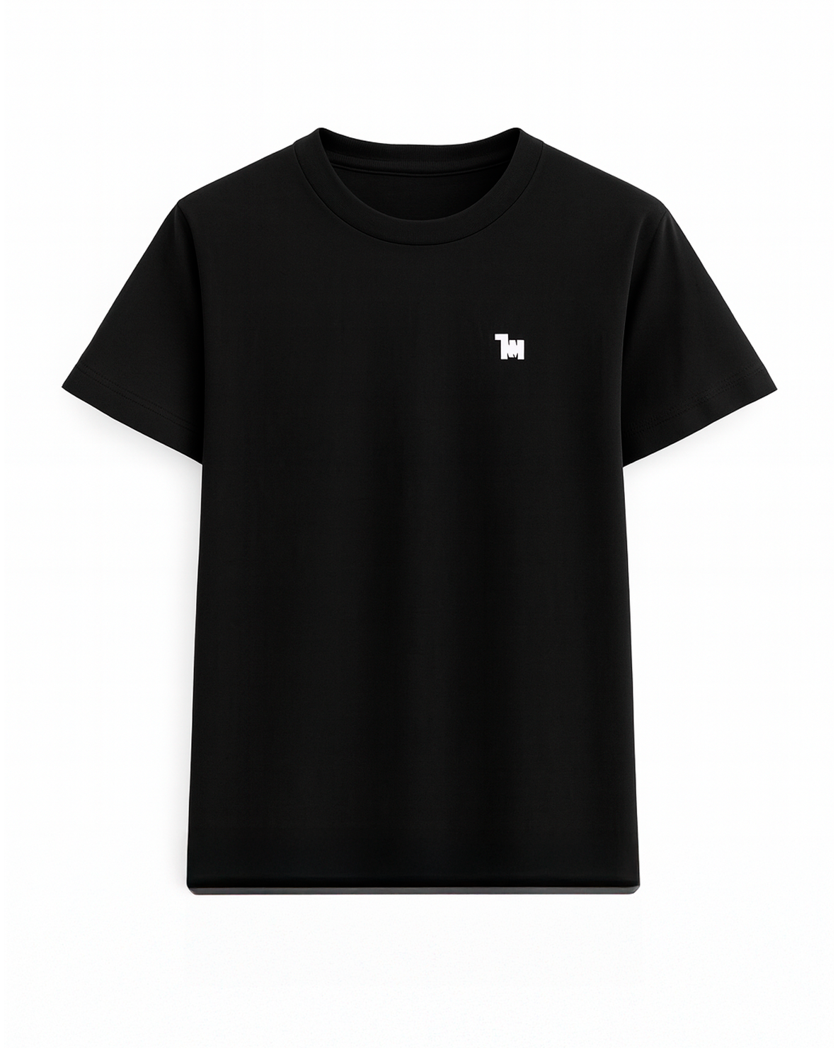 Camiseta basica para niño negra