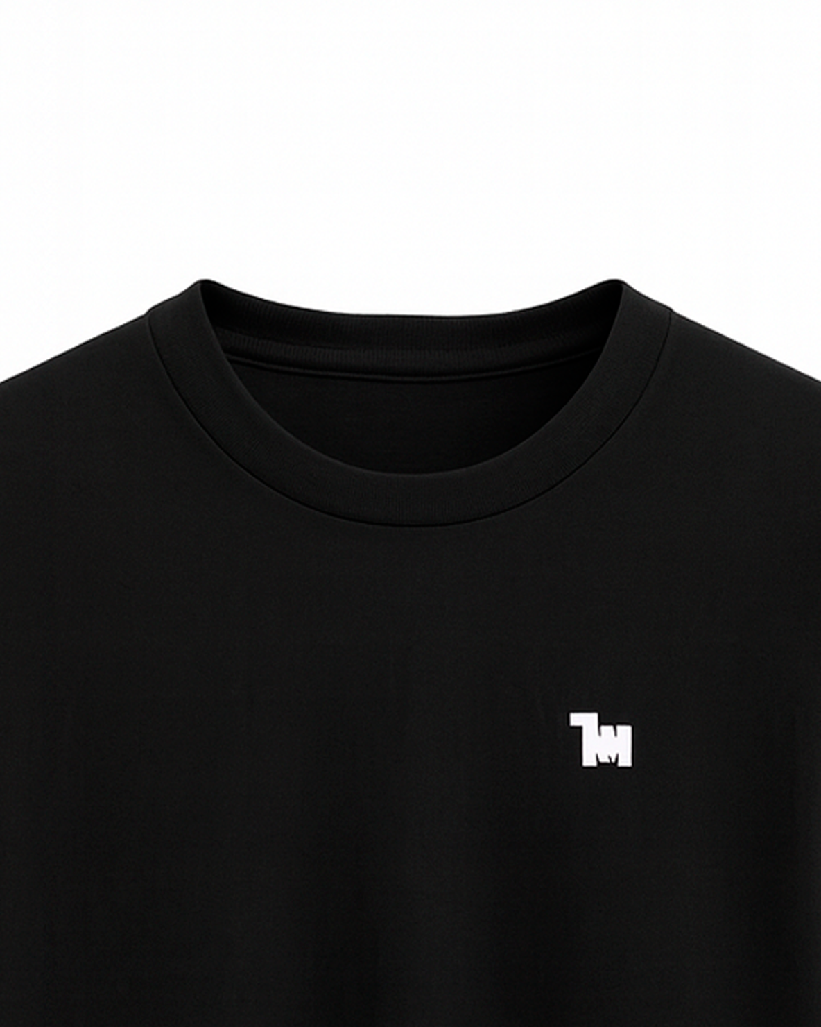 Camiseta basica para niño negra