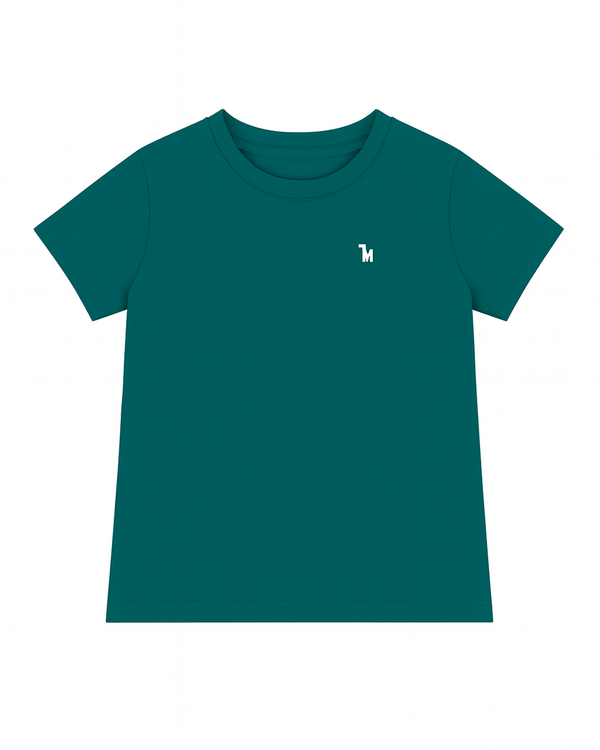 Camiseta basica para niño verde