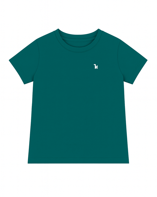Camiseta basica para niño verde