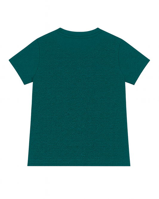 Camiseta basica para niño verde
