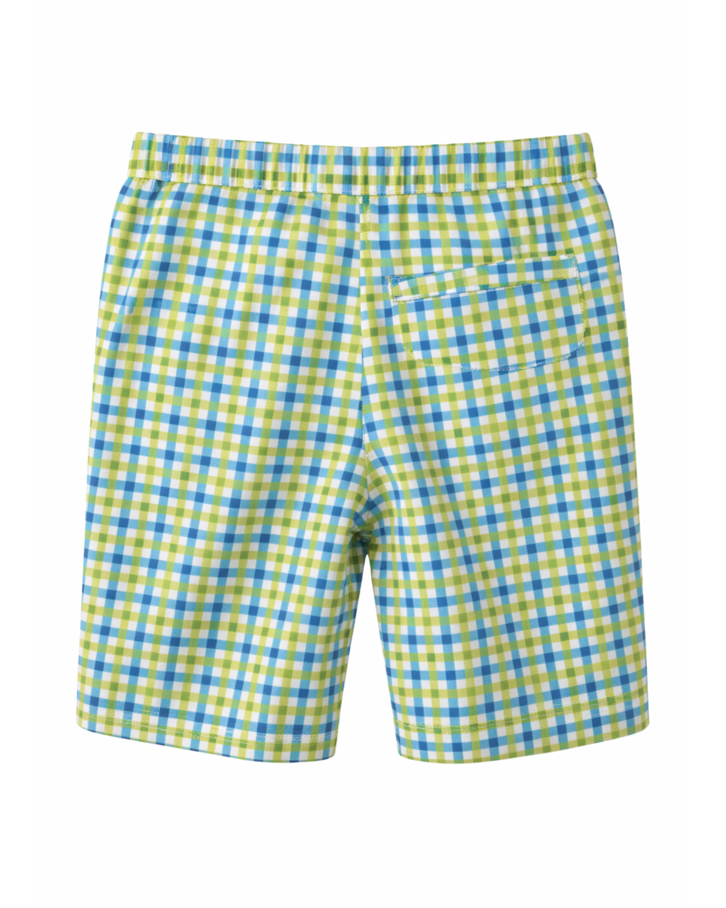 Bermuda Infantil a Cuadros Verde y Azul
