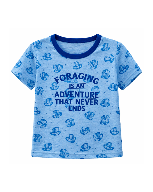 Camiseta Infantil Azul Estampada “Adventure”
