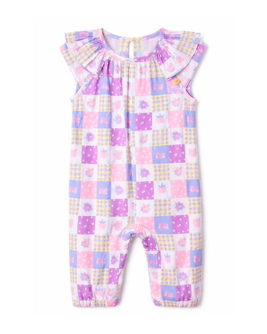 Enterizo Bebé Niña Estampado Patchwork Multicolor