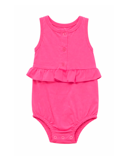 Body Rosa para bebé con Bolero y Botones Frontales