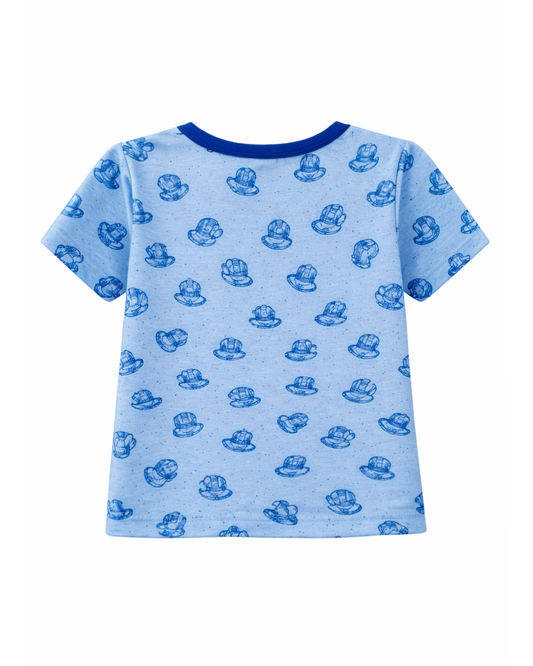 Camiseta Infantil Azul Estampada “Adventure”