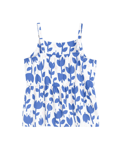 BLUSA TIRA GRADUABLE NIÑA TULIPAN