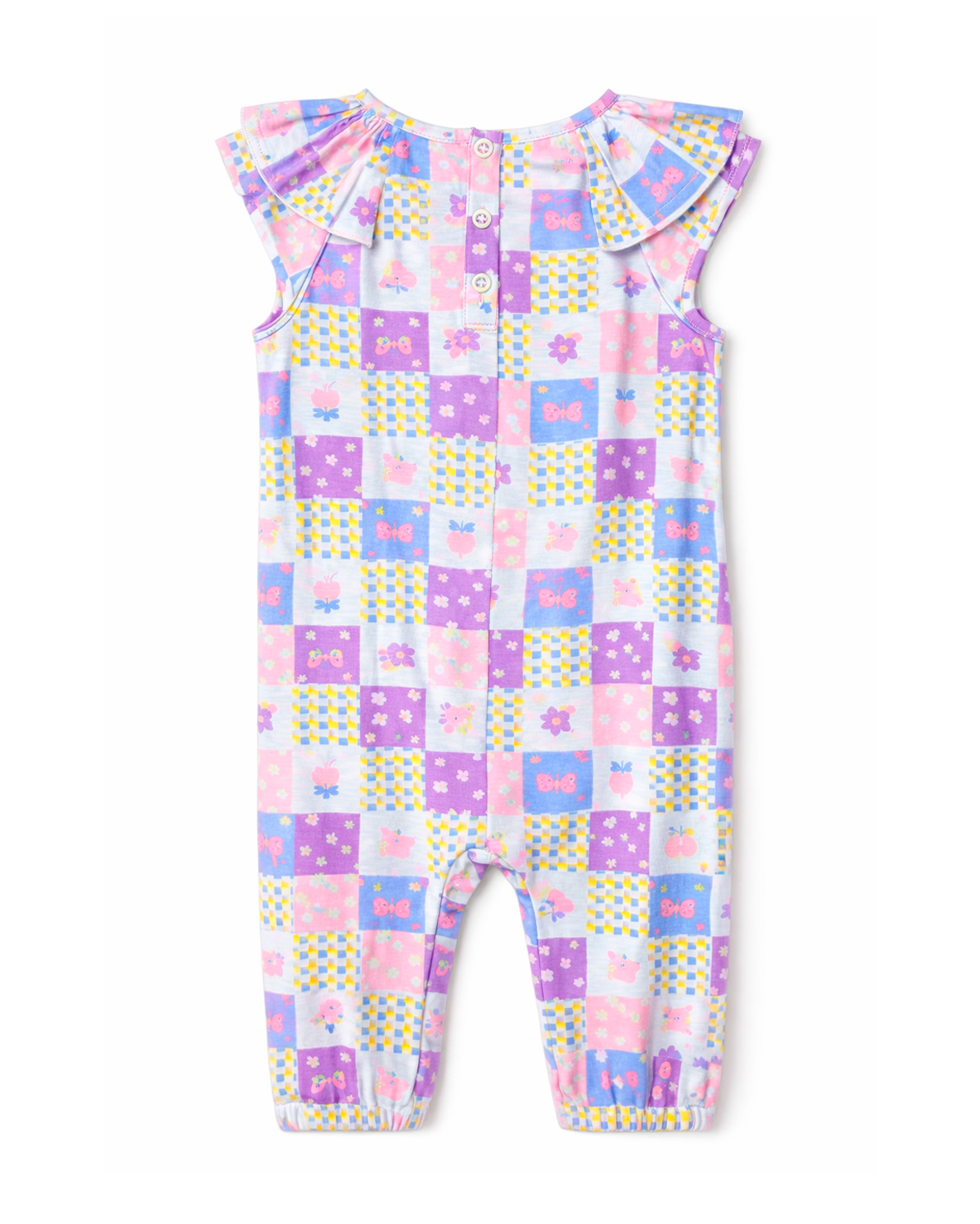 Enterizo Bebé Niña Estampado Patchwork Multicolor