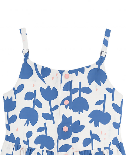 BLUSA TIRA GRADUABLE NIÑA TULIPAN