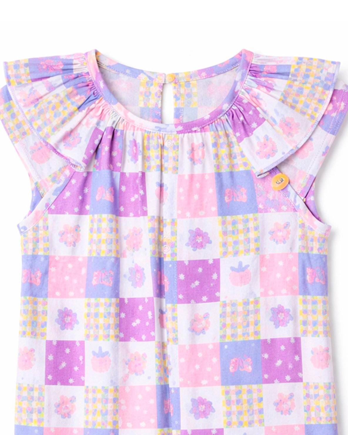 Enterizo Bebé Niña Estampado Patchwork Multicolor