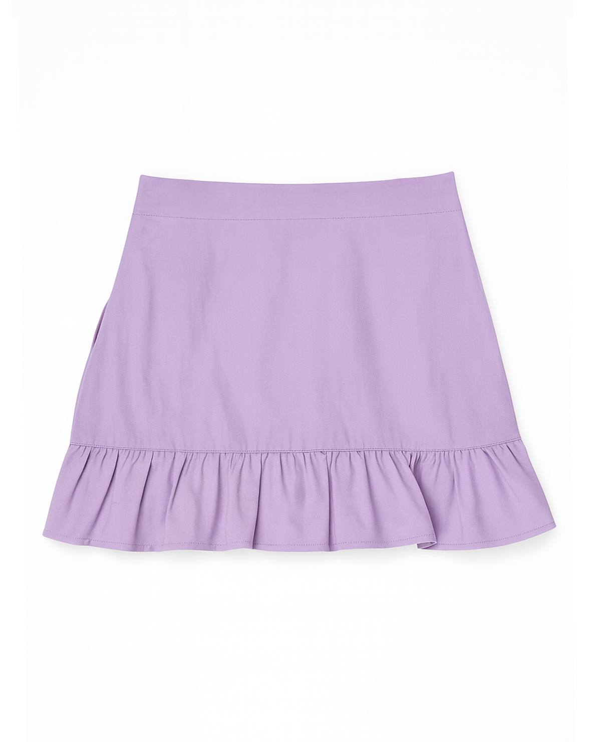 Minifalda Cruzada con Volantes - Lila