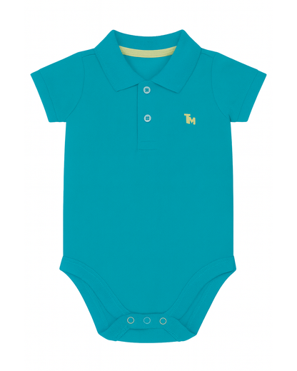 Polo básico para recien nacido niño Verde