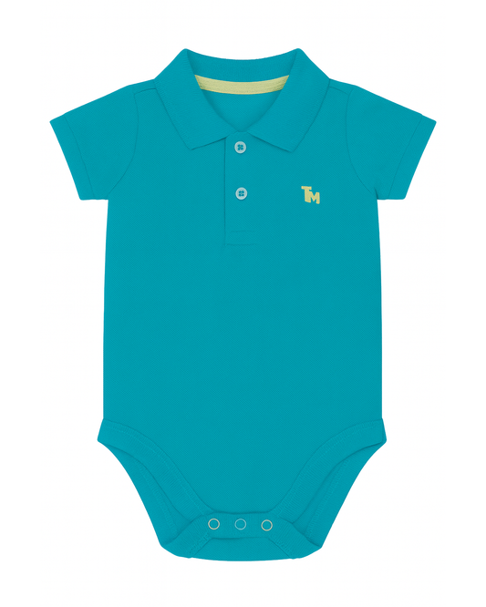 Polo básico para recien nacido niño Verde