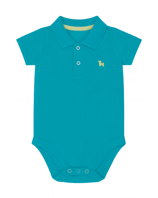 Polo básico para recien nacido niño Verde