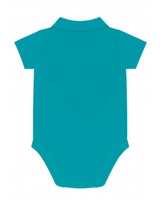 Polo básico para recien nacido niño Verde