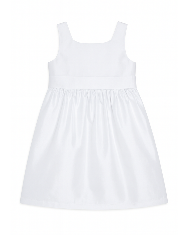 Vestido Blanco Satinado Elegante